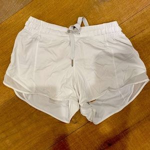 White Lululemon size 6 shorts